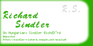 richard sindler business card